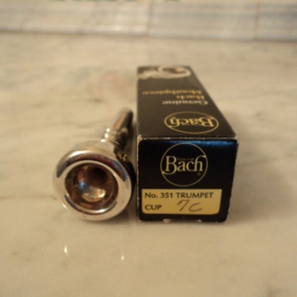 trumpet mouthpiece~ BACH 7C - Picture 2 of 2